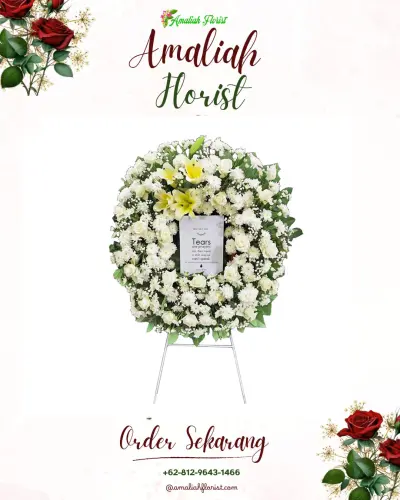 Krans Bunga Duka Cita di Bogares Kidul