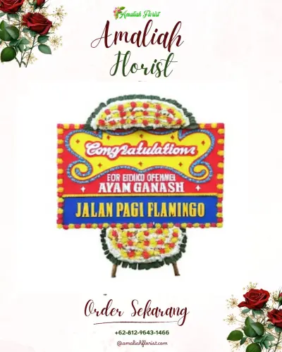 Bunga Papan Congratulation di Bogares Kidul